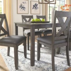 Ashley Furniture Caitbrook - Dark Gray - Rect Drm Table Set (7/cn) Dining Room Sets
