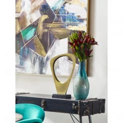 Moe's Home Collection Teardrop Vase Blue Table Decor