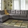 Benchcraft® Maier - Gray Dark - Laf Chaise & Raf Sofa Sectional