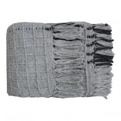 Moe's Home Collection Accessories Felicity Throw Charcoal