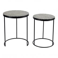 Moe's Home Collection Optic Nesting Tables Set Of 2 12 Moe's Home Collection Optic Nesting Tables Set Of 2