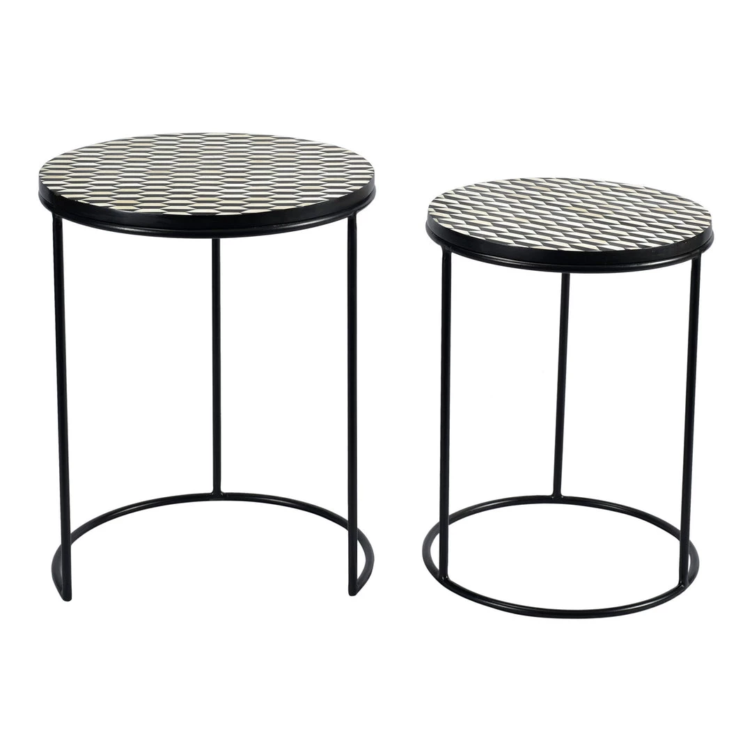 Moe's Home Collection Optic Nesting Tables Set Of 2 7 Moe's Home Collection Optic Nesting Tables Set Of 2