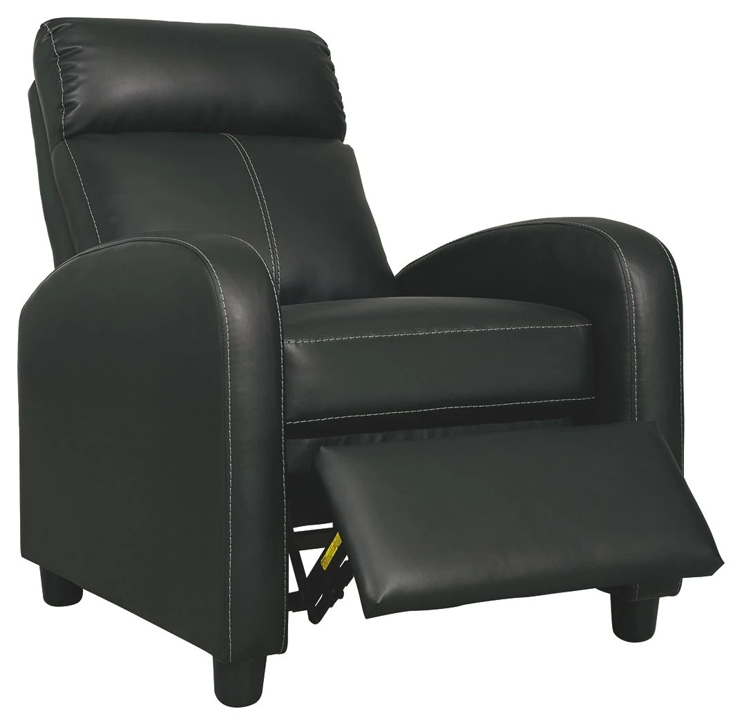 Ashley Furniture Reclining Furniture Declo - Black - Low Leg Recliner 6 Ashley Furniture Reclining Furniture Declo - Black - Low Leg Recliner