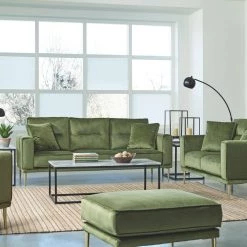 Signature Design By Ashley® Macleary - Moss - 4 Pc. - Sofa, Loveseat, Chair, Ottoman Living Room Sets