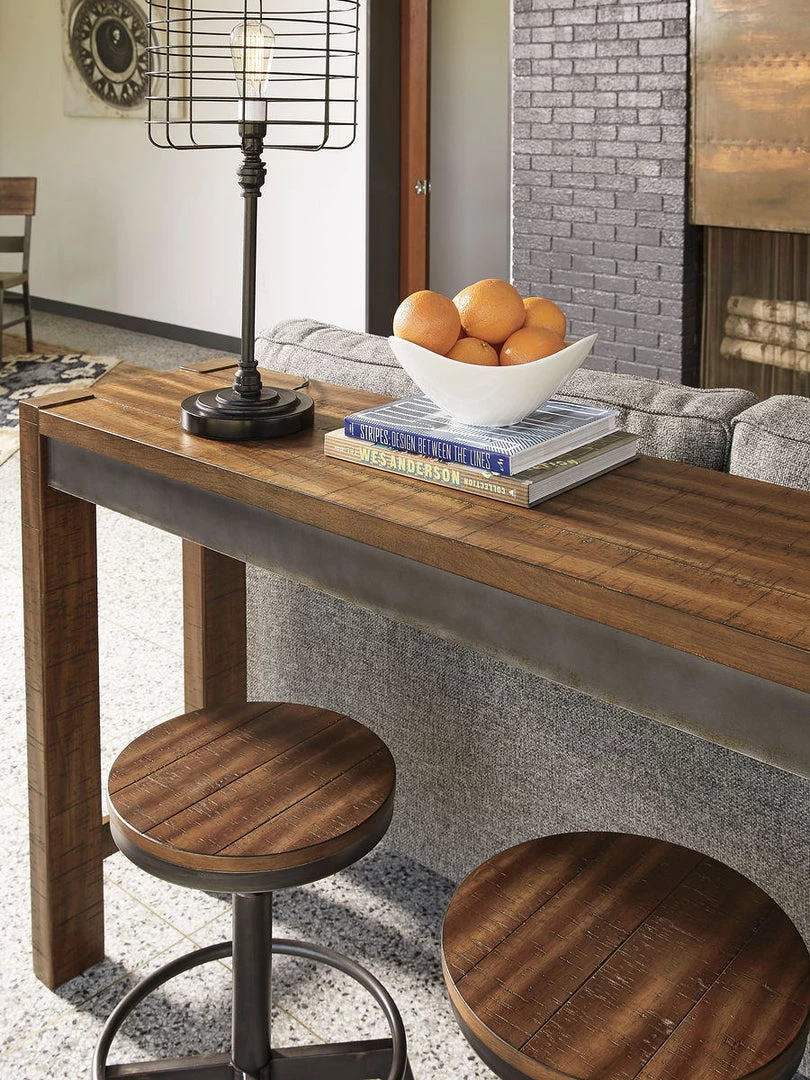 Signature Design By Ashley® Torjin - Dark Brown - 3 Pc. - Long Counter Table, 2 Stools 5 Signature Design By Ashley® Torjin - Dark Brown - 3 Pc. - Long Counter Table, 2 Stools