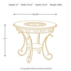 Ashley Furniture Glambrey - Dark Brown - Round Drm Counter Table 11 Ashley Furniture Glambrey - Dark Brown - Round Drm Counter Table