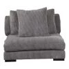 Moe's Home Collection Sectional Pieces Tumble Slipper Chair Charcoal