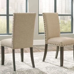 Signature Design By Ashley® Rokane - Ultimate Best In Class Rectangular Dining Room Extension Table, 4 Upholstered Side Chairs 8 Signature Design By Ashley® Rokane - Ultimate Best In Class Rectangular Dining Room Extension Table, 4 Upholstered Side Chairs