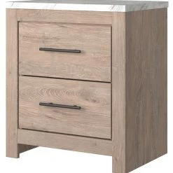Signature Design By Ashley® Senniberg - Light Brown/white - 7 Pc. - Dresser, Mirror, Chest, King Panel Bed, 2 Nightstands