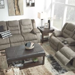 Signature Design By Ashley® Reclining Furniture Mccade - Cobblestone - 2 Pc. - Reclining Sofa, Loveseat