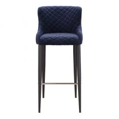 Moe's Home Collection Stools Etta Barstool Dark Blue