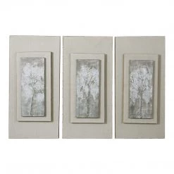 Accessories Uttermost Triptych Trees Hand Painted Art Set/3