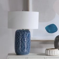 Accessories Uttermost Sedna Blue Table Lamp