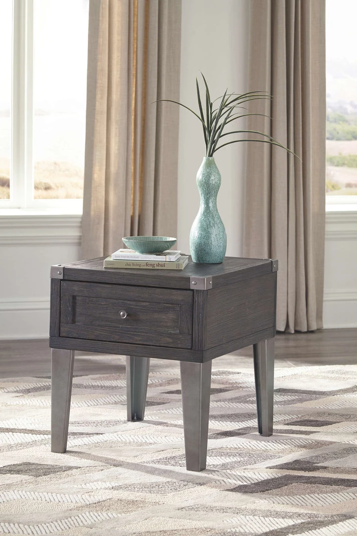 Ashley Furniture Tables Todoe - Gray Dark - Rectangular End Table 5 Ashley Furniture Tables Todoe - Gray Dark - Rectangular End Table