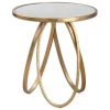 Uttermost Montrez Gold Side Table Tables