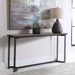 Uttermost Basuto Steel Console Table 15 Uttermost Basuto Steel Console Table
