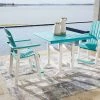 Signature Design By Ashley® Eisely - Turquoise/White - Dining Set With Barstools 2 Signature Design By Ashley® Eisely - Turquoise/White - Dining Set With Barstools