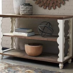Ashley Furniture Alwyndale - Antique White/brown - Console Sofa Table Tables