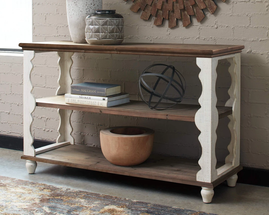 Ashley Furniture Alwyndale - Antique White/brown - Console Sofa Table Tables 4 Ashley Furniture Alwyndale - Antique White/brown - Console Sofa Table Tables