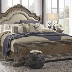 Signature Design By Ashley® Charmond - Brown - California King Upholstered Sleigh Bed Beds