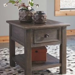 Ashley Furniture Wyndahl - Rustic Brown - Rectangular End Table Tables