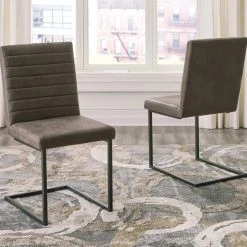 Signature Design By Ashley® Strumford - Black - 7 Pc. - Dining Room Table, 6 Side Chairs Dining Room Sets