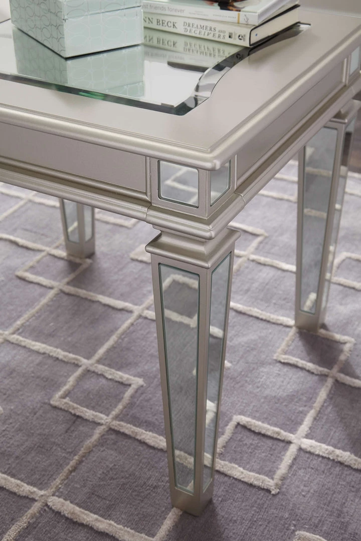 Ashley Furniture Tessani - Silver - Rectangular End Table Tables 8 Ashley Furniture Tessani - Silver - Rectangular End Table Tables