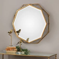 Uttermost Mekhi Antiqued Gold Mirror