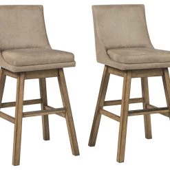 Ashley Furniture Tallenger - Best In Class - UPH Swivel Barstool (2/CN) Stools