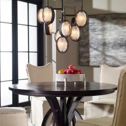 Accessories Uttermost Maxin Dark Bronze 9 Light Chandelier 9 Accessories Uttermost Maxin Dark Bronze 9 Light Chandelier