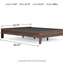 Signature Design By Ashley® Beds Calverson - Mocha - Queen Platform Bed 12 Signature Design By Ashley® Beds Calverson - Mocha - Queen Platform Bed