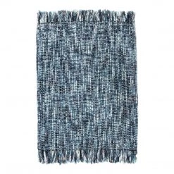 Moe's Home Collection Sasha Throw Ocean Blue