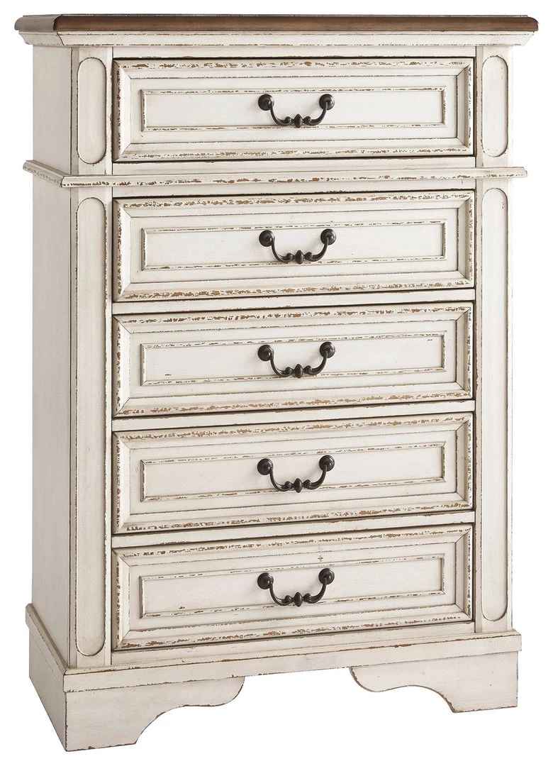 Ashley Furniture Realyn - Chipped White - Chest Chests 3 Ashley Furniture Realyn - Chipped White - Chest Chests