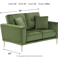 Ashley Furniture Macleary - Linear Design - Stationary Loveseats