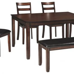 Ashley Furniture Dining Room Sets Coviar - Brown - Dining Room Table Set (6/cn)
