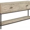 Ashley Furniture Tables Roanley - Distressed White - Console Sofa Table