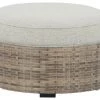 Ashley Furniture Calworth - Beige - Ottoman With Cushion Ottomans 2 Ashley Furniture Calworth - Beige - Ottoman With Cushion Ottomans