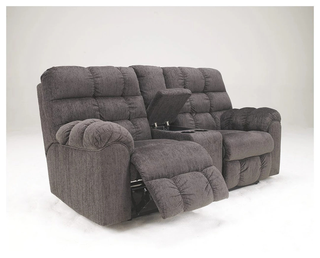 Ashley Furniture Reclining Furniture Acieona - Slate - Dbl Rec Loveseat W/console 6 Ashley Furniture Reclining Furniture Acieona - Slate - Dbl Rec Loveseat W/console
