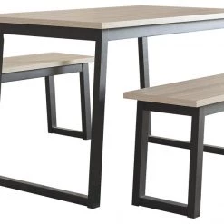 Ashley Furniture Dining Room Sets Waylowe - Brown / Beige - Rect Drm Table Set (3/cn)