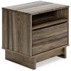 Signature Design By Ashley® Shallifer - Brown - One Drawer Night Stand Nightstands