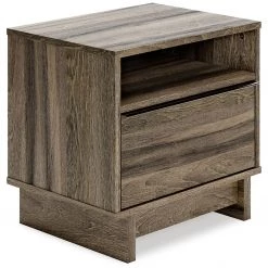 Signature Design By Ashley® Shallifer - Brown - One Drawer Night Stand Nightstands