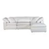 Moe's Home Collection Terra Condo Lounge Modular Sectional Livesmart Fabric Cream Sectionals