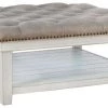 Signature Design By Ashley® Ottomans Kanwyn - Whitewash - Uph Ottoman Cocktail Table