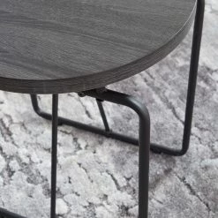 Ashley Furniture Garvine - Charcoal/black - Occasional Table Set (3/cn)