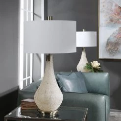 Uttermost Chaya Textured Cream Table Lamp