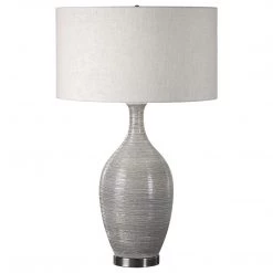 Uttermost Dinah Gray Textured Table Lamp