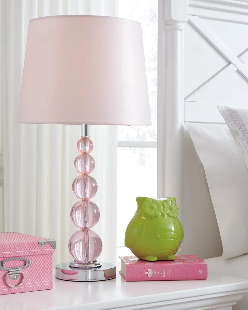 Ashley Furniture Accessories Letty - Pink - Crystal Table Lamp (1/cn) 5 Ashley Furniture Accessories Letty - Pink - Crystal Table Lamp (1/cn)