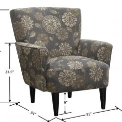 Emerald Home Flower Power Accent Chair Chairs