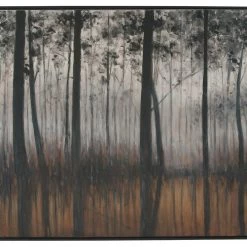 Ashley Furniture Accessories Philyra - Black/orange/silver - Wall Art