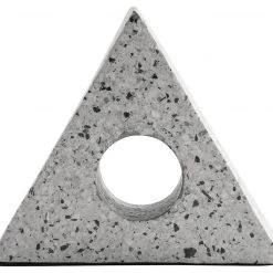 Ashley Furniture Setehen - Gray - Sculpture (2/cs) - Triangular Table Decor